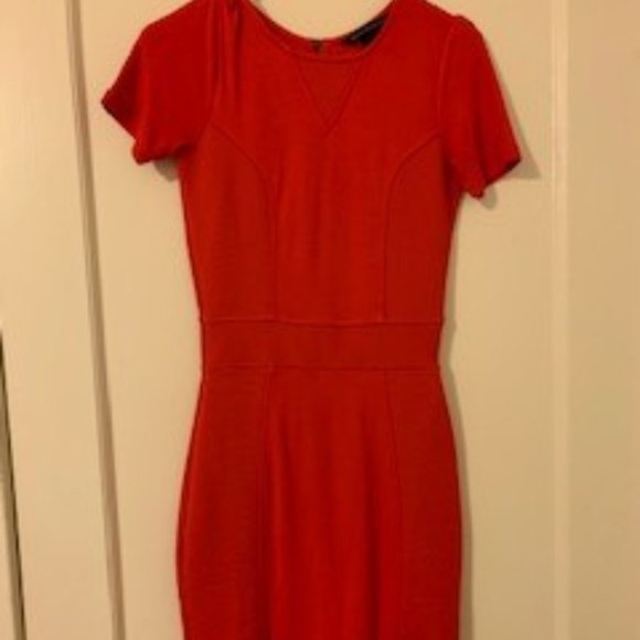 Short Sleeve Red Bodycon - Picture 1 of 3